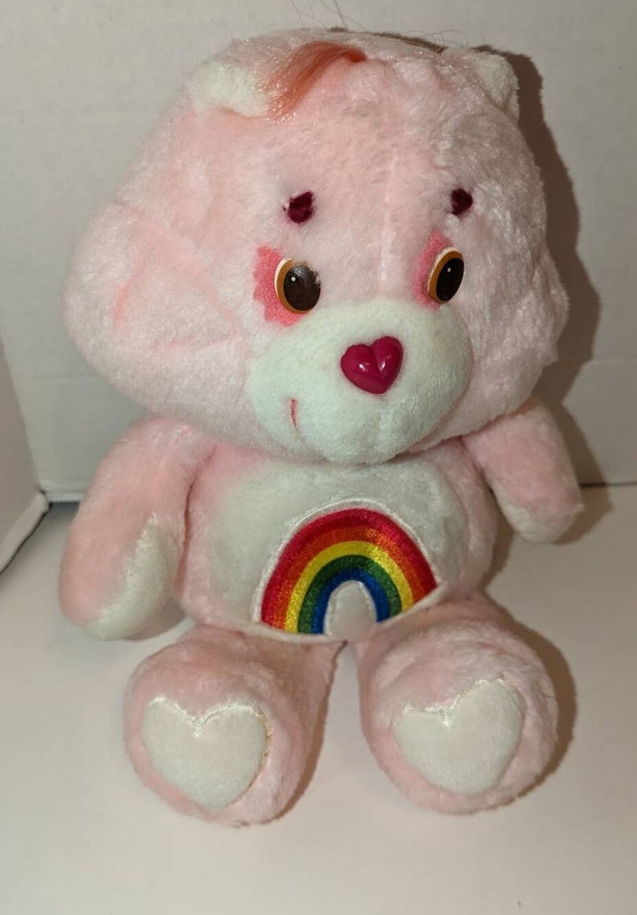 Vintage 1983 13" Kenner Cheer Bear Care Bear Plush Original Rainbow